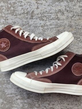 Chuck Taylor 70 High 'Final Club - Dark Root’ High Top Converse Sneakers, Sz 6.5